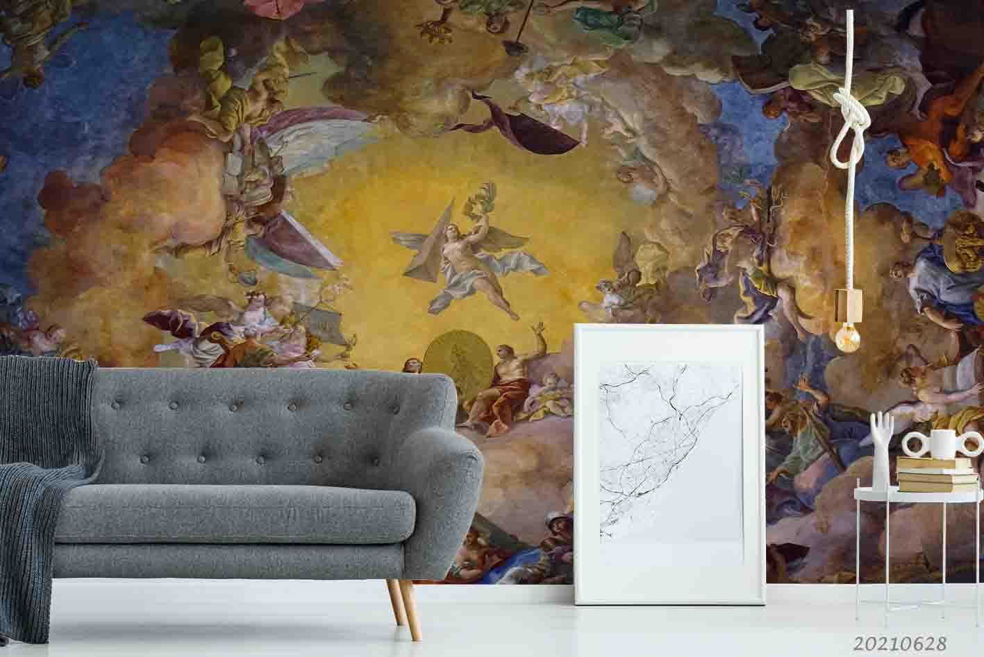 3D European Religious Oil Painting Wall Mural Wallpaper LQH 54- Jess Art Decoration