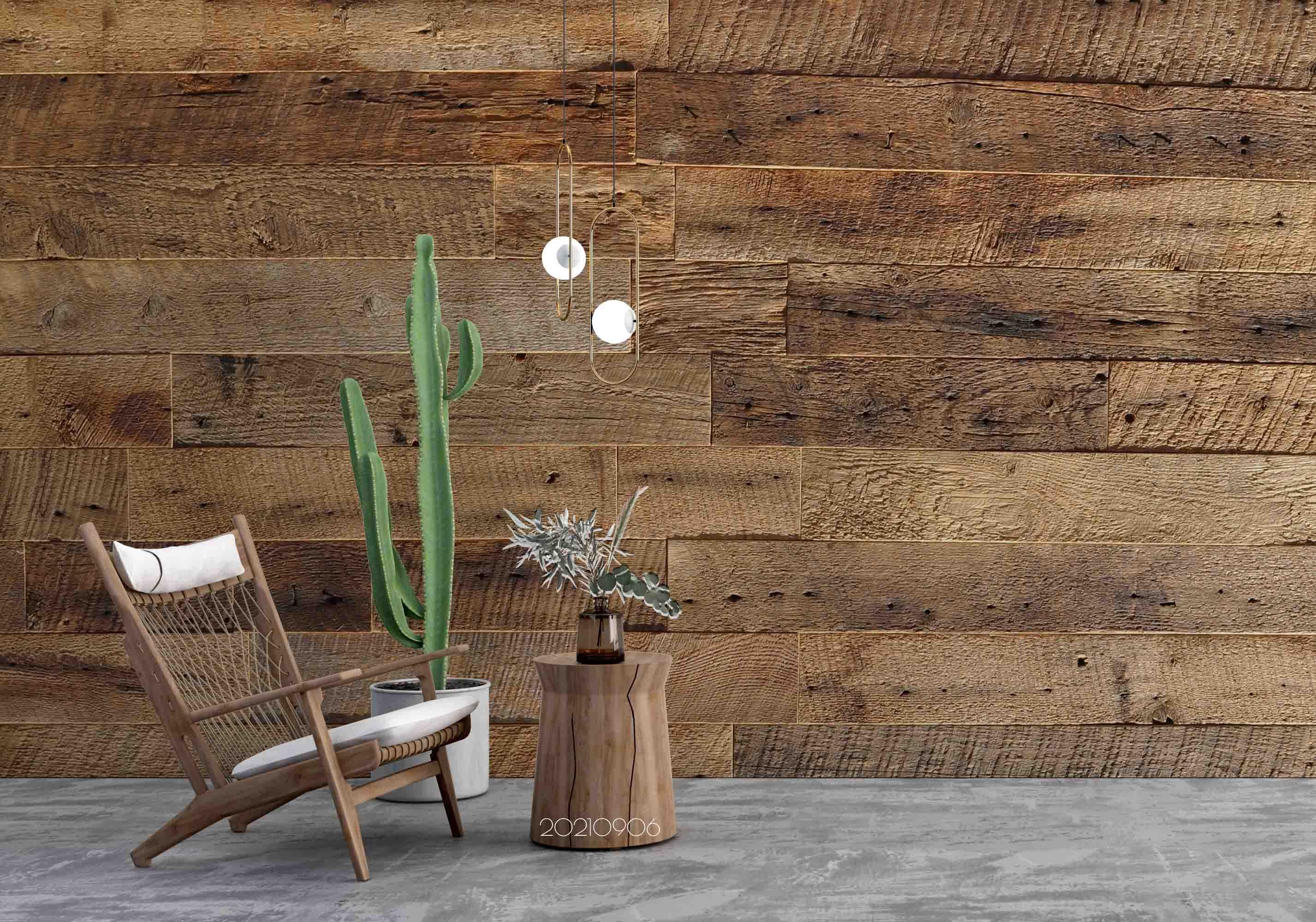 3D Brown Wood Board Texture Wall Mural Wallpaper LQH 599- Jess Art Decoration