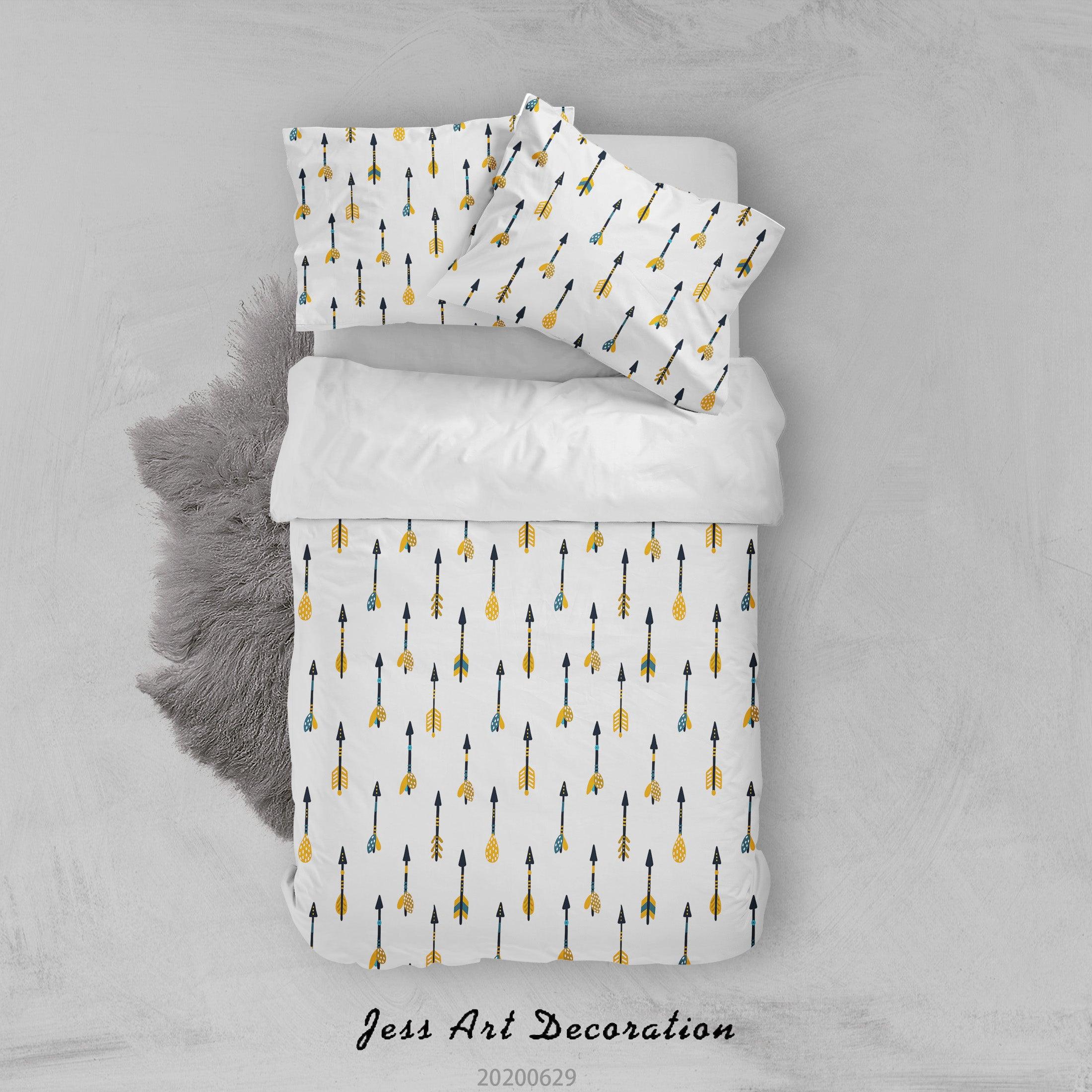 3D White Arrow Quilt Cover Set Bedding Set Duvet Cover Pillowcases SF54- Jess Art Decoration