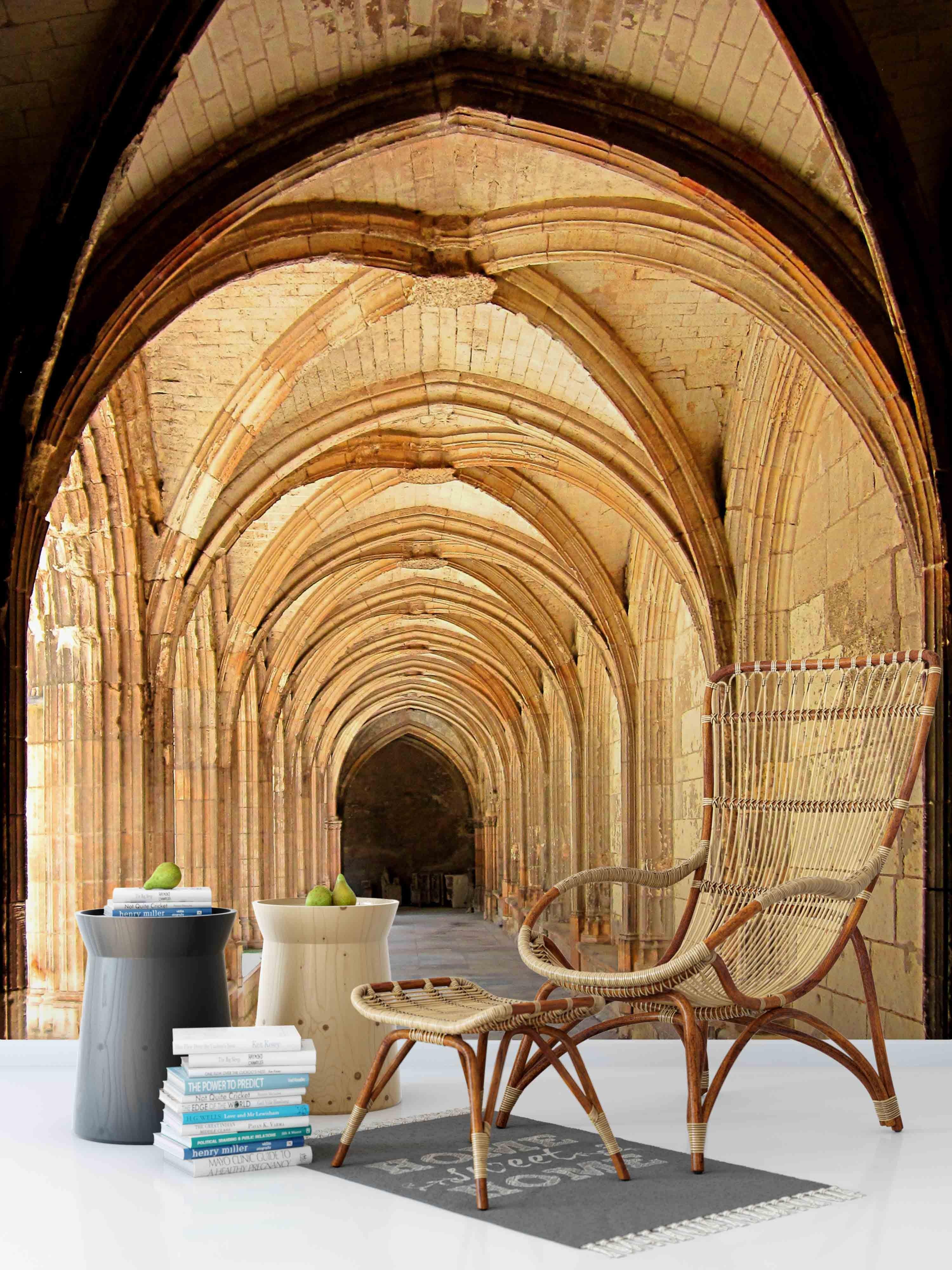 3D Arch Corridor Building Wall Mural Wallpaper 76- Jess Art Decoration