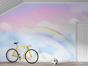 3D Sky Cloud Rainbow Wall Mural Wallpaper LQH 262- Jess Art Decoration