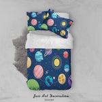 3D Planet Moon Spaceship Pattern Quilt Cover Set Bedding Set Duvet Cover Pillowcases WJ 9306- Jess Art Decoration