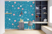 3D Blue Space Star Track Planet Sun Earth Wall Mural Wallpaper LXL- Jess Art Decoration