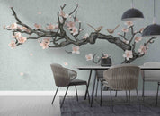 3D Watercolor Branch Plum Blossom Bird Wall Mural Wallpaper GD 61- Jess Art Decoration