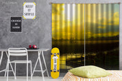 3D Landscape Nature Horizon Cloud Sky Sun Curtains and Drapes GD 4126- Jess Art Decoration