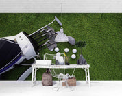 3D Green Grass Golf Ball Wall Mural Wallpaper SF 40- Jess Art Decoration