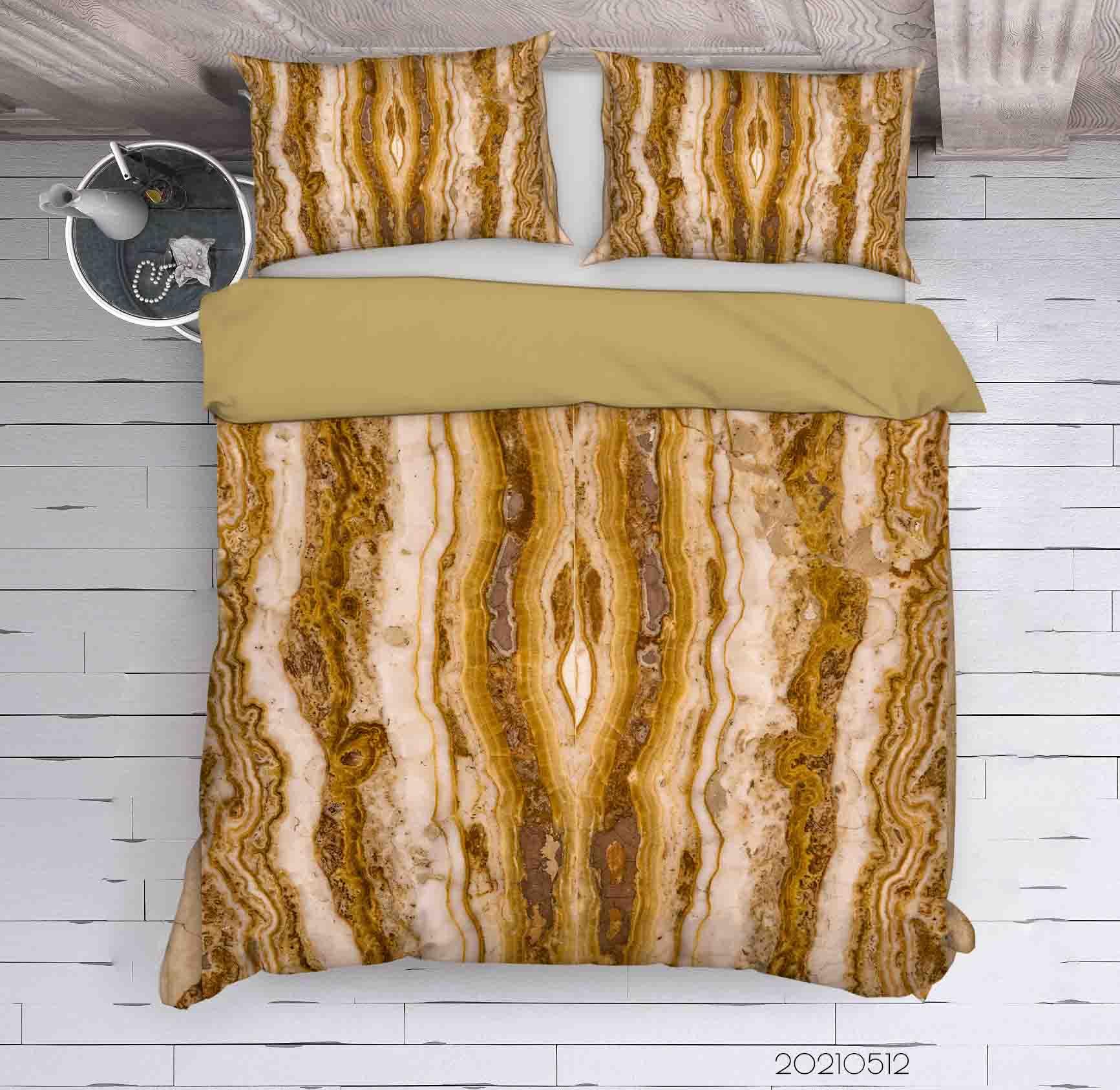 3D Abstract Marble Texture Quilt Cover Set Bedding Set Duvet Cover Pillowcases 256- Jess Art Decoration