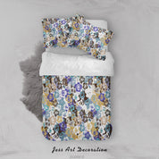 3D Abstract Colorful Floral Painting Quilt Cover Set Bedding Set Duvet Cover Pillowcases LXL- Jess Art Decoration