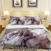 3D Abstract Grey Marble Quilt Cover Set Bedding Set Duvet Cover Pillowcases 309- Jess Art Decoration