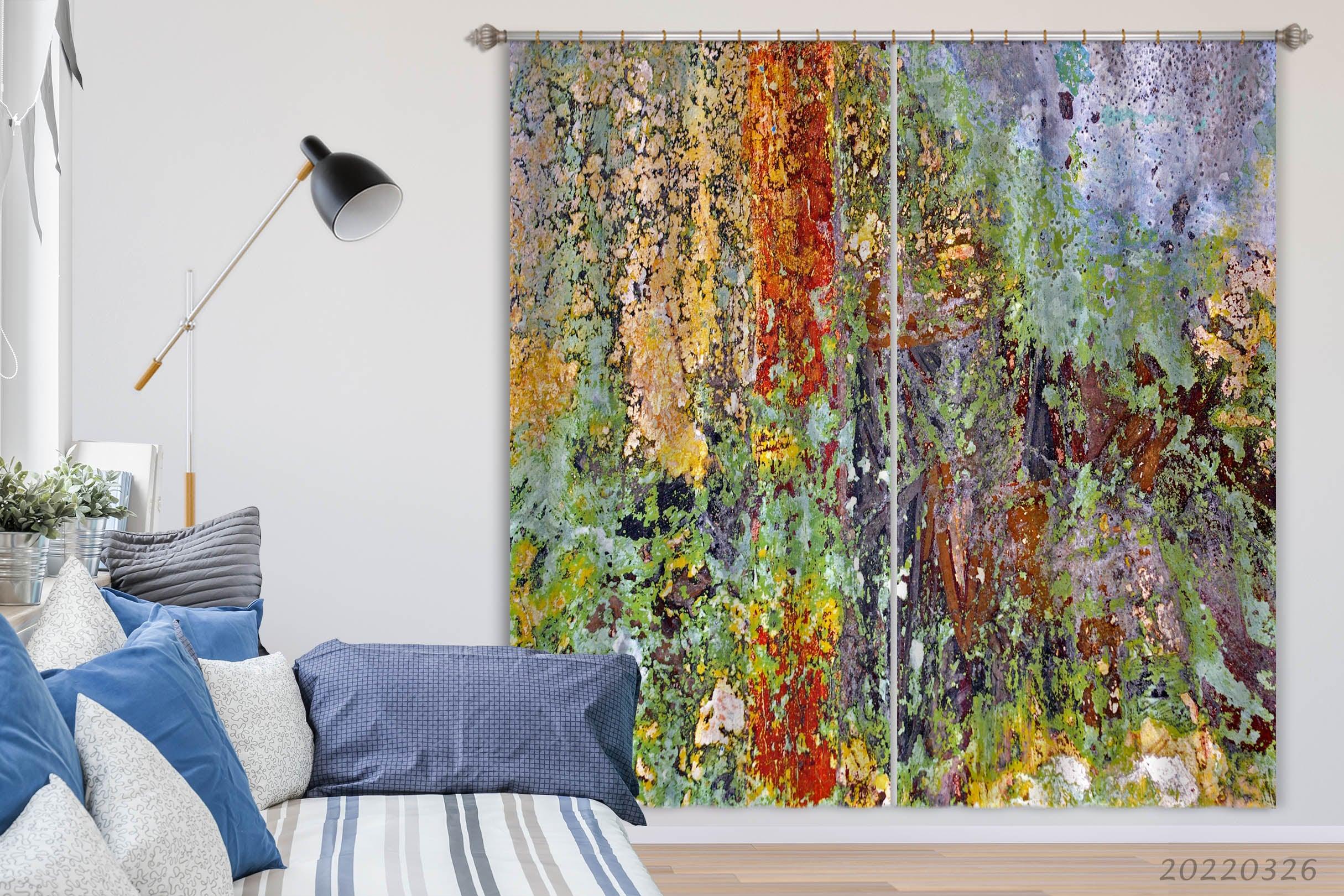 3D Abstract Architecture Structure Texture Curtains and Drapes GD 2915- Jess Art Decoration