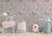 3D Cartoon Animal Dog Wall Mural Wallpaper LQH 129- Jess Art Decoration