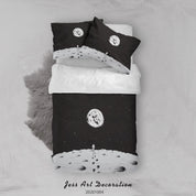 3D Planet Moon Astronaut Spaceship Quilt Cover Set Bedding Set Duvet Cover Pillowcases WJ 9369- Jess Art Decoration