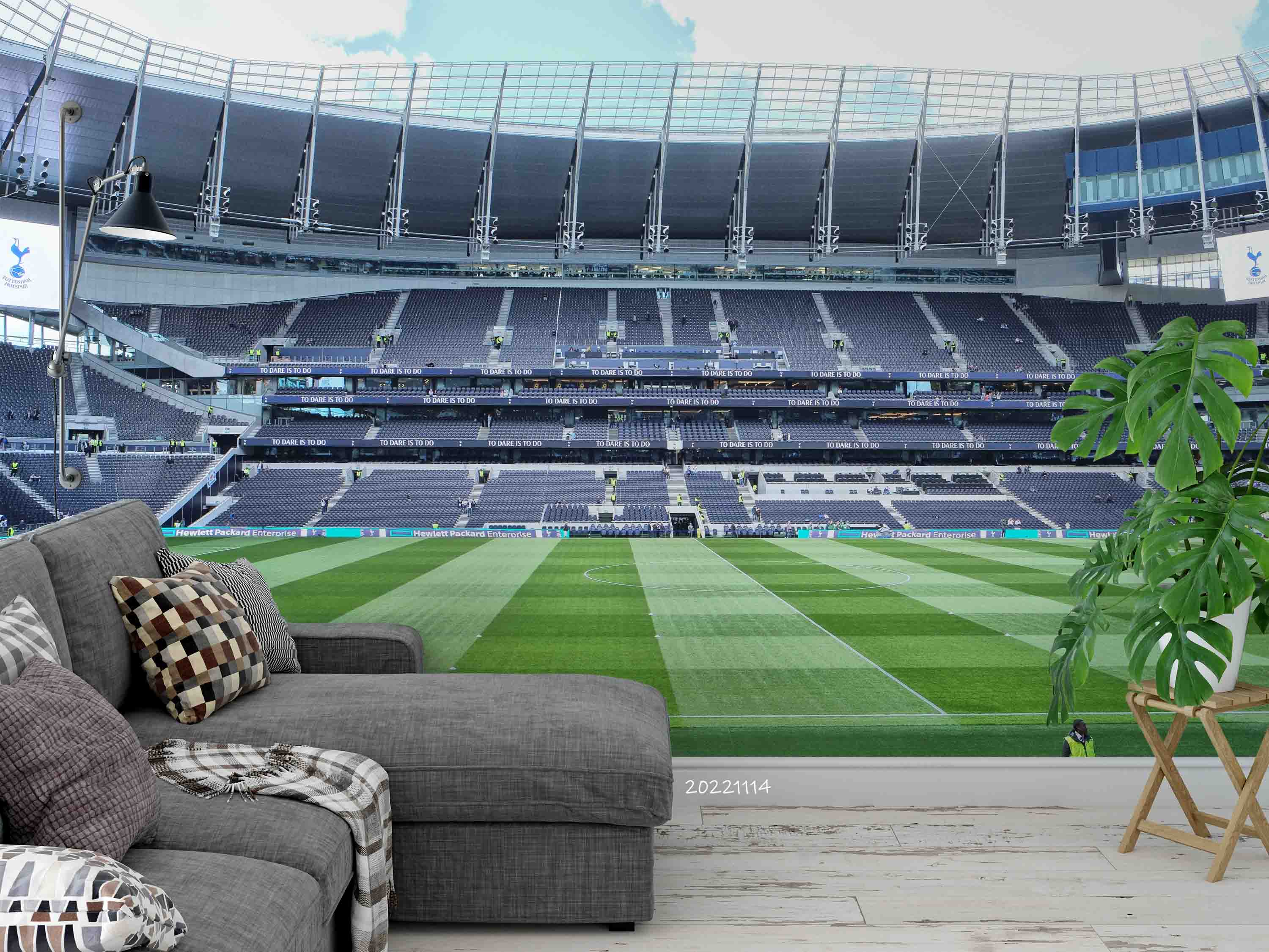 3D Tottenham Hotspur Stadium Wall Mural Wallpaper GD 188 ...