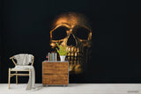 3D Golden Human Skeleton  Wall Mural Wallpaper WJ 3039- Jess Art Decoration