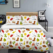 3D Hand Drawn Cowboy Costume Cactus Quilt Cover Set Bedding Set Duvet Cover Pillowcases 187 LQH- Jess Art Decoration