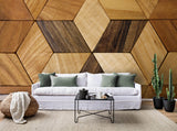 3D Hexagonal Geometric Wood Background Wall Mural Wallpaper 28- Jess Art Decoration