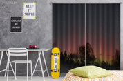 3D Woods Night Stars Colorful Sky Curtains and Drapes GD 2093- Jess Art Decoration