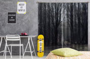 3D Winter Black Forest Rut Trail Curtains and Drapes GD 601- Jess Art Decoration