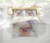 3D Nebula Watercolor Quilt Cover Set Bedding Set Pillowcases 32- Jess Art Decoration