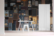 3D Retro Speaker Pattern Wall Mural Wallpaper GD 2865- Jess Art Decoration