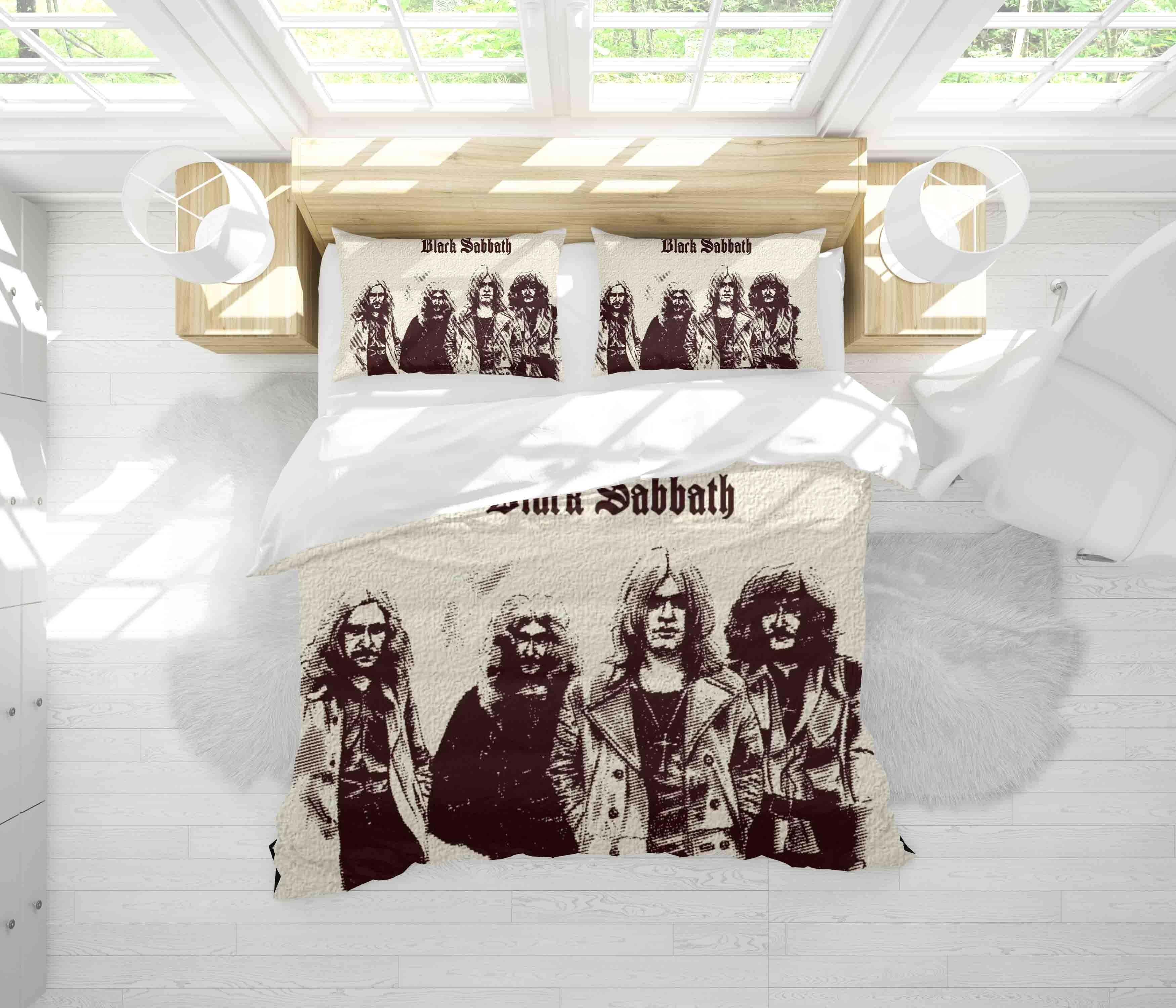 3D Beige Black Sabbath Quilt Cover Set Bedding Set Duvet Cover Pillowcases SF23- Jess Art Decoration