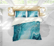 3D Blue Marble Texture Quilt Cover Set Bedding Set Duvet Cover Pillowcases JN 1192- Jess Art Decoration
