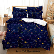 3D Hand Drawn Space Constellation Quilt Cover Set Bedding Set Duvet Cover Pillowcases 33- Jess Art Decoration