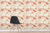 Vinatge Pink Floral Leaves Plant Pattern Wall Mural Wallpaper LXL- Jess Art Decoration