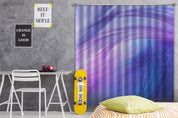 3D Abstract Beautiful Blue Purple Feather Curtains and Drapes GD 691- Jess Art Decoration