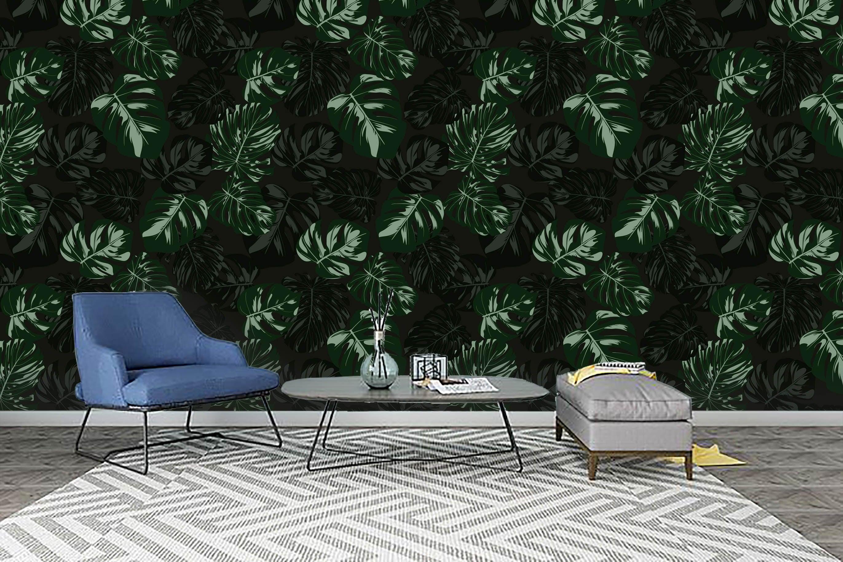 3D Green Leaves Wall Mural Wallpaper 28- Jess Art Decoration