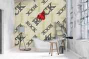 3D Vintage Letter Pattern Wall Mural Wallpaper LXL 1137- Jess Art Decoration