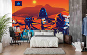 3D Astronaut Space Wall Mural Wallpaper A015 LQH- Jess Art Decoration