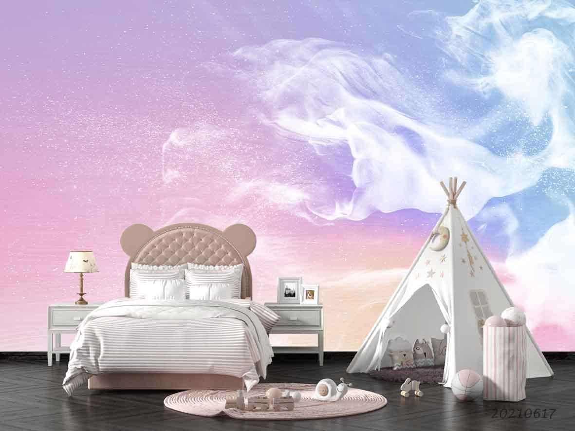 3D Watercolor Sky Cloud Wall Mural Wallpaper LQH 132- Jess Art Decoration