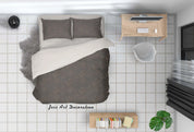 3D Abstract Vintage Gray Line Leaves Floral Pattern Quilt Cover Set Bedding Set Duvet Cover Pillowcases WJ 4092- Jess Art Decoration