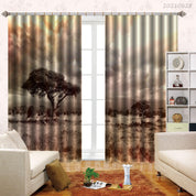 3D Sunset Sky Tree Nature Landscape Curtains and Drapes LQH 164- Jess Art Decoration