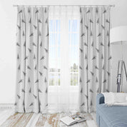 3D Simple Black Tree Illustration Curtains and Drapes GD 158- Jess Art Decoration