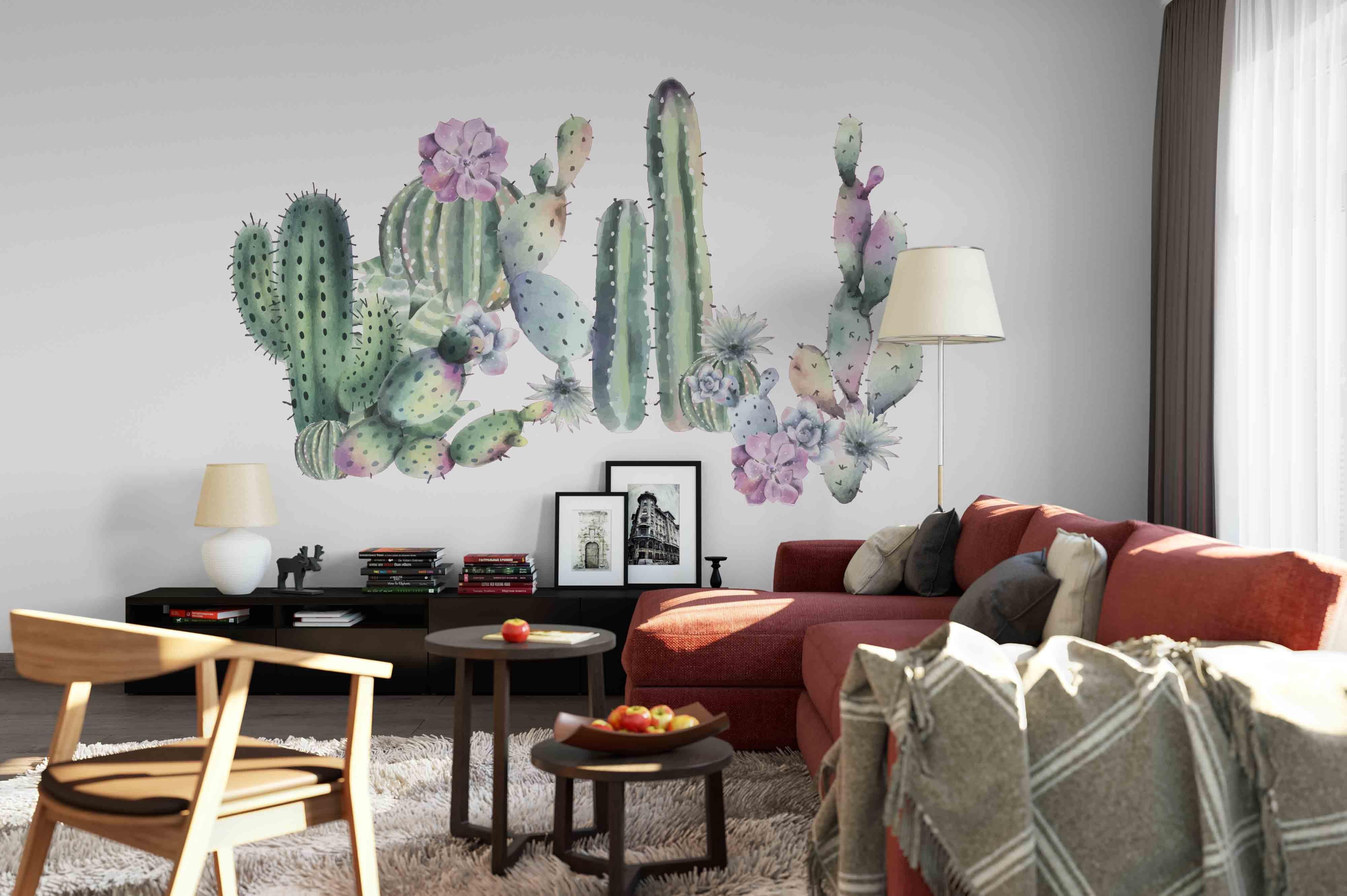 3D Cactus Plants Wall Mural Wallpaper 55- Jess Art Decoration