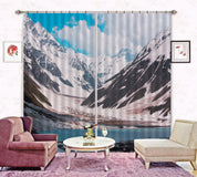 3D Landscape Snow Mountain Canyon River Curtains and Drapes GD 4232- Jess Art Decoration