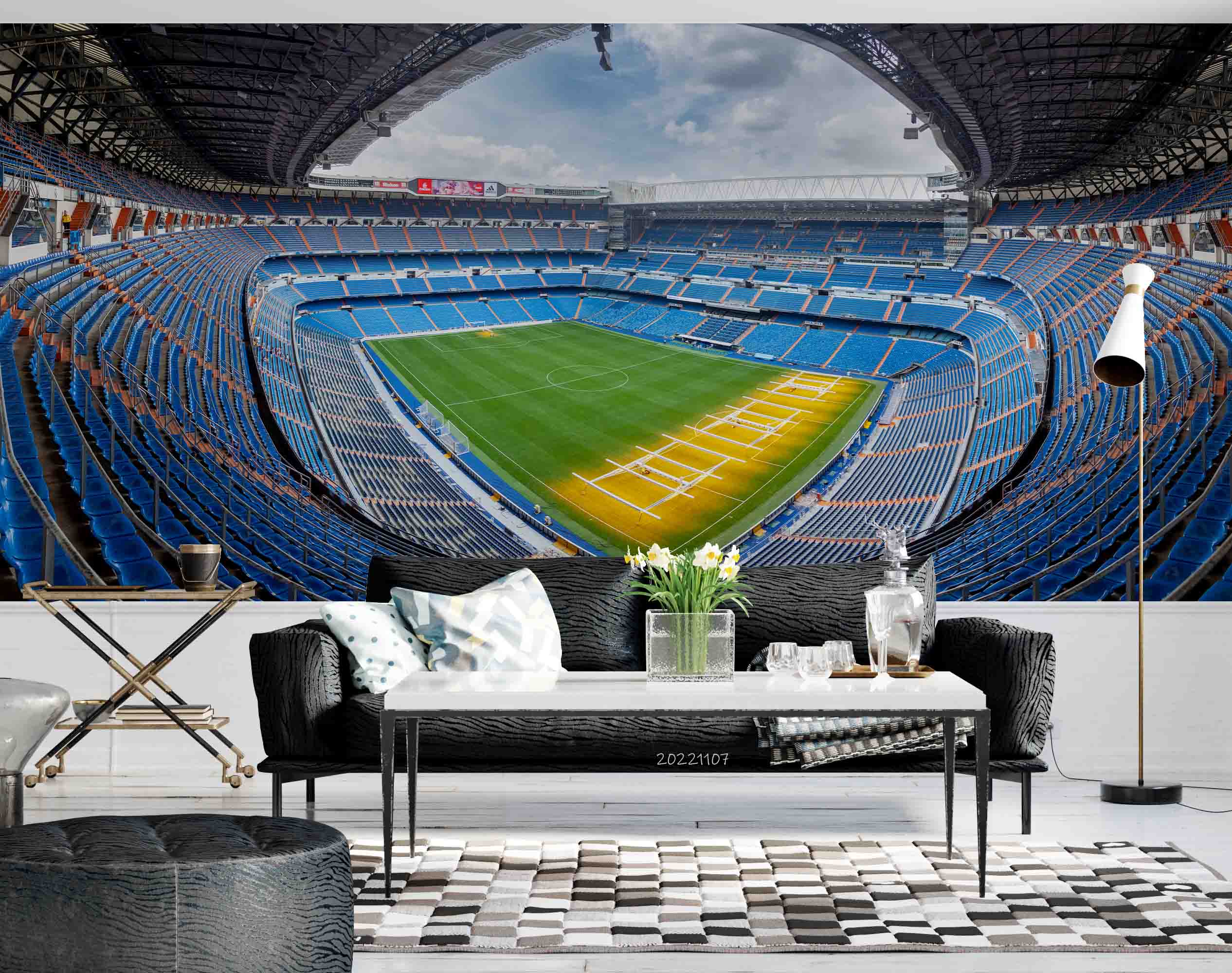 3D Santiago Bernabeu Stadium Wall Mural Wallpaper GD 31- Jess Art Decoration