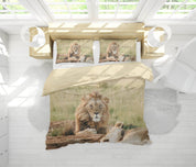 3D Nature Animal Lion Quilt Cover Set Bedding Set Duvet Cover Pillowcases WJ 3381- Jess Art Decoration