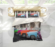 3D Car Quilt Cover Set Bedding Set Pillowcases 39- Jess Art Decoration
