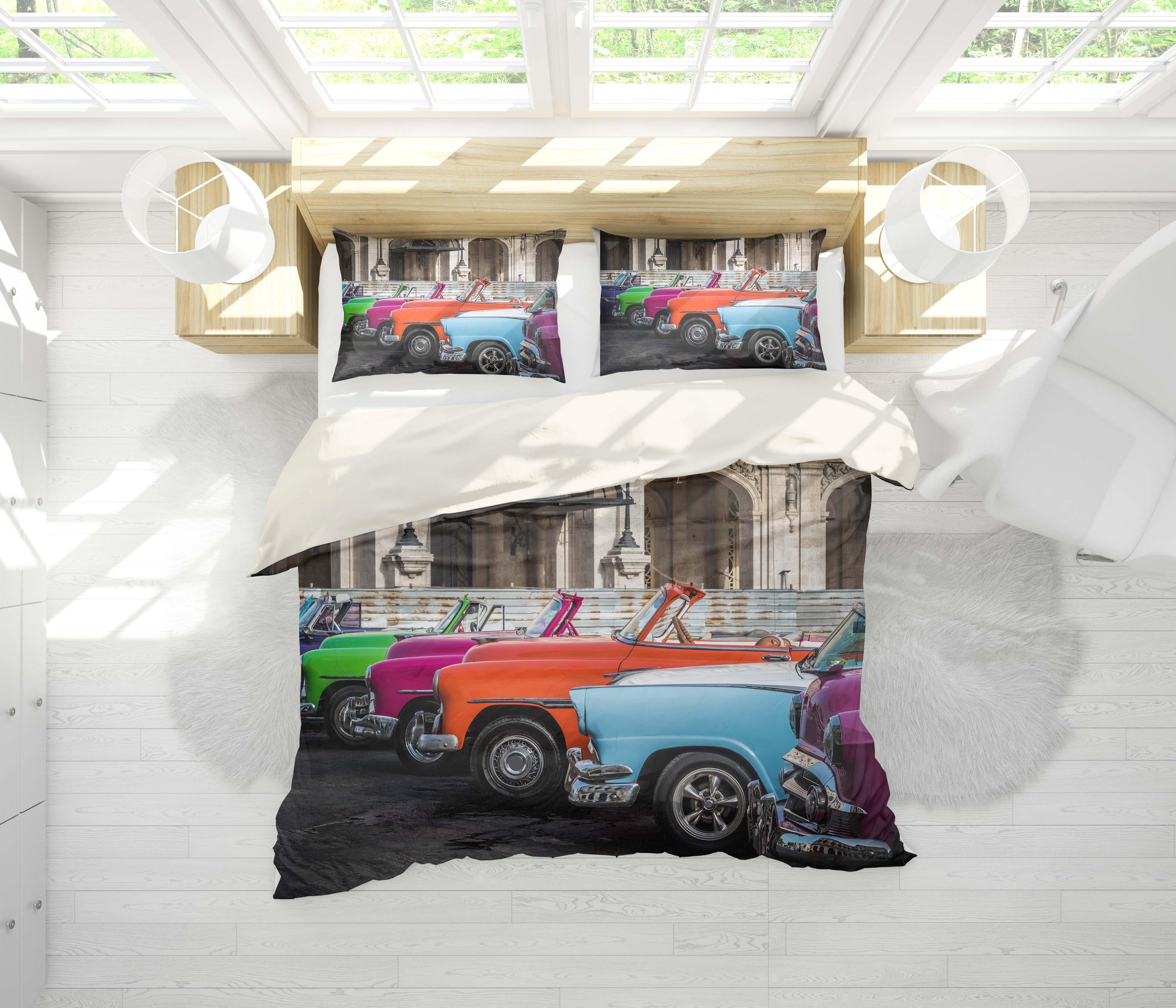 3D Car Quilt Cover Set Bedding Set Pillowcases 39- Jess Art Decoration