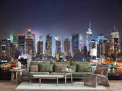 3D Morden Night Architecture Wall Mural Wallpaper WJ 2072- Jess Art Decoration