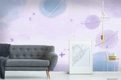 3D Watercolor Space Planet Wall Mural Wallpaper LQH 43- Jess Art Decoration