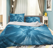 3D Abstract Blue Pattern Quilt Cover Set Bedding Set Duvet Cover Pillowcases 214- Jess Art Decoration