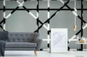 3D Black White Line Window Texture Wall Mural Wallpaper LQH 180- Jess Art Decoration