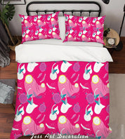 3D Colorful Pitaya Papaya Fruity Quilt Cover Set Bedding Set Duvet Cover Pillowcases LXL- Jess Art Decoration