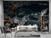 3D Architecture City Night View Wall Mural Wallpaper LQH 66- Jess Art Decoration