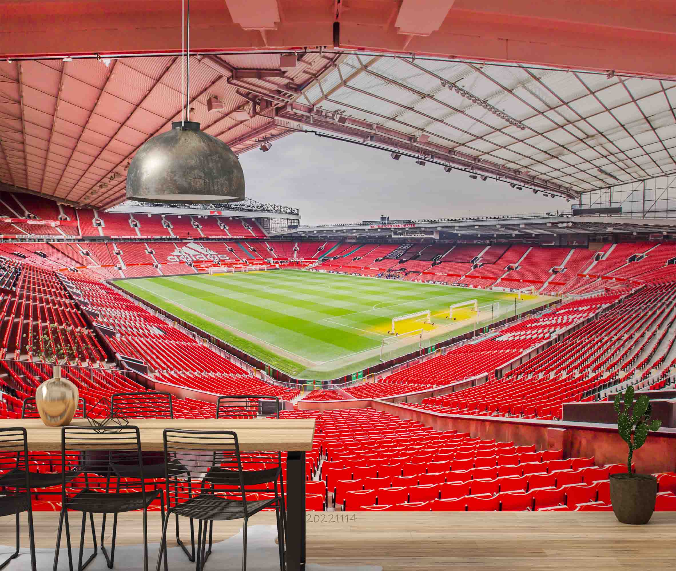 3D UK Old Trafford Football Stadium Wall Mural Wallpaper GD 225- Jess Art Decoration