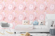 3D Cartoon Pink Baby Clothing Bottle Wall Mural Wallpaper LQH 7- Jess Art Decoration